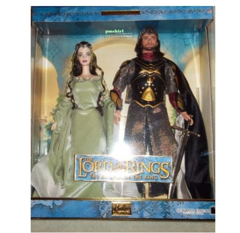 BARBIE Arwen/Aragorn Dolls, The LORD OF THE RINGS ♥NRFB  