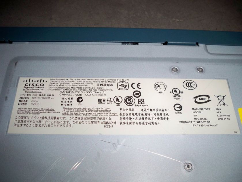 Cisco WAE 512 K9 Wide Area Application Engine P4 3.0GHz  