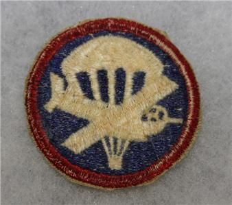 100% ORIGINAL WW2 US GLIDER AIRBORNE PARATROOPER PATCH NO GLOW  