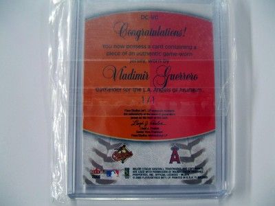 2005 FLEER FLAIR VLADIMIR GUERRERO MLB LOGOMAN PATCH /1  