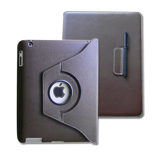 The New iPad 3 3rd Gen PU Leather Smart Cover Rotating Case Stand 