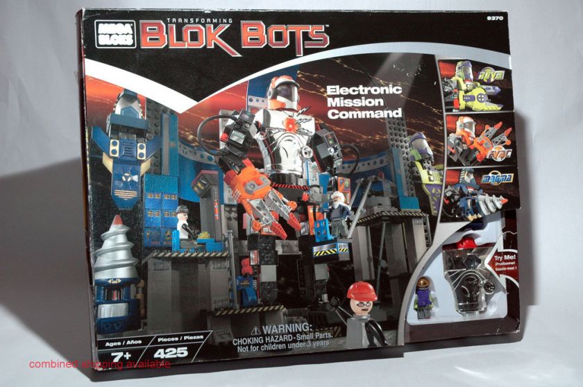 Mega Bloks Transforming Blok Bots Electronic Mission Command  