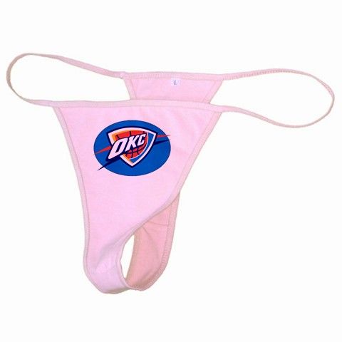 New Oklahoma City Thunder White or Pink Thong  