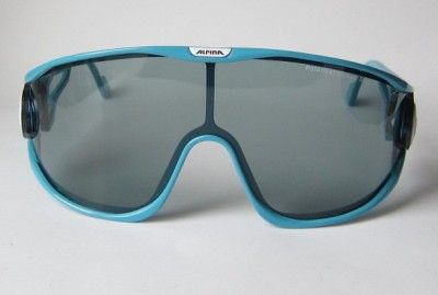 VINTAGE ALPINA MACHO SHIELD SUNGLASSES 80s W.GERMANY HUGE XL COOL MAN 