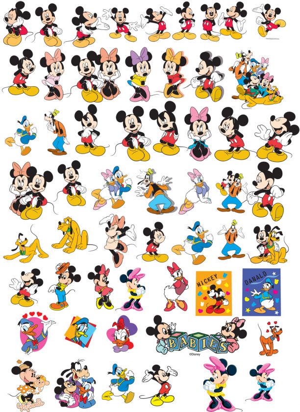 CLIPART DESIGN Disney Mickey Minnie Goofy VECTOR EPS  