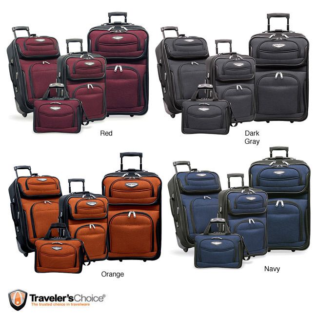 Travelers Choice Amsterdam 4 piece Luggage Set  