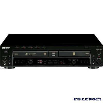 SONY RCDW500 RCDW500C DUAL TRAY CD  PLAYER RECORDER SONY RCD W500C 