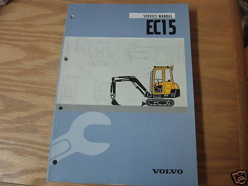 Volvo EC15 Mini Excavator Service Manual  