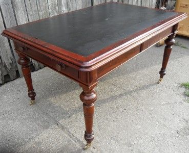 VICTORIAN MAHOGANY LIBRARY TABLE/DESK  