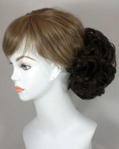 Bun Based Wiglet Chignon Updo w/Drawstring Hairpiece  