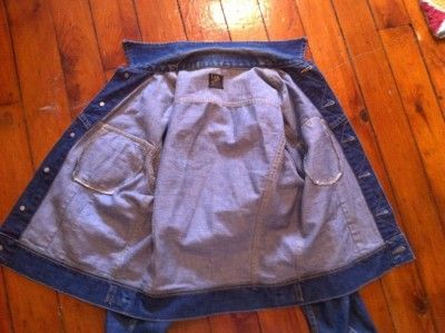 VINTAGE LEE 101 J SANFORIZED UNION MADE DENIM JACKET SIZE 38  