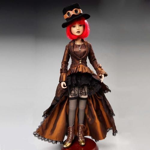 Ashton Drake DELILAH NOIR STEAMPUNK Ball Jointed Doll NEW  