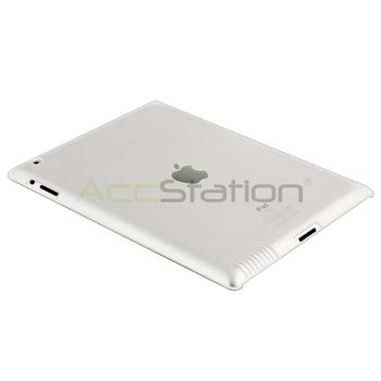 Clear Crystal Snap on Hard Back Case work with Smart Cover For iPad 2 