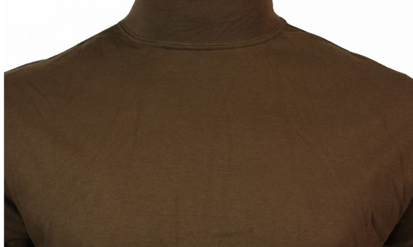 JOHN ASHFORD MOCK NECK LONG SLEEVE UMBER T SHIRT L