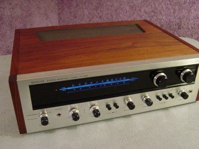 VINTAGE PIONEER STEREO RECEIVER WALNUT CASE CLEAN SX 990 BLUE LIGHTS 