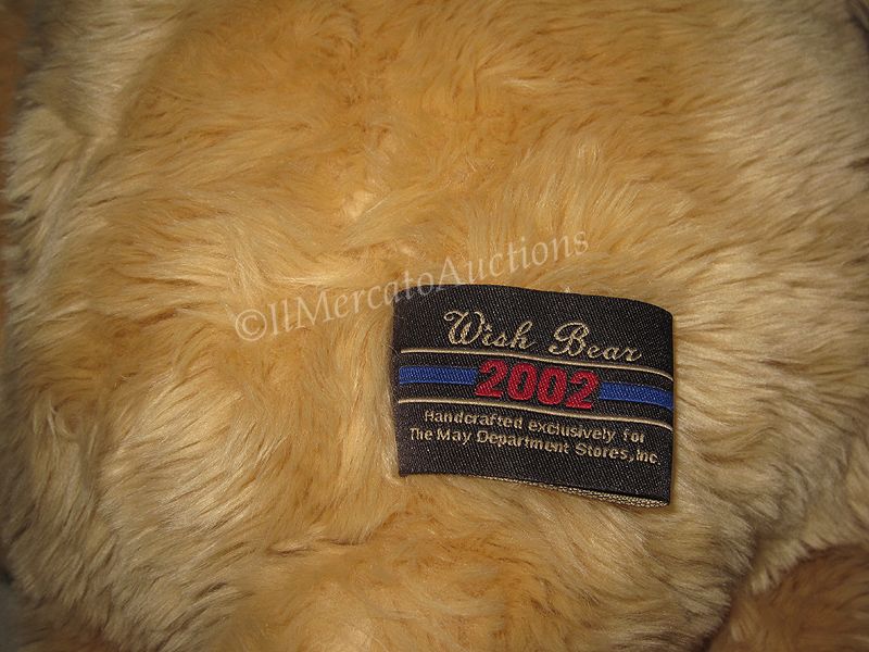 JUMBO 2002 GUND 100th Anniversary Wish BEAR Stuffed Plush TAN Teddy 