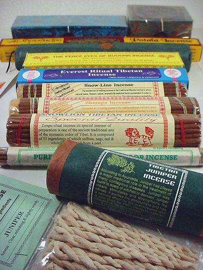 Himalayan aromas ~ TIBETAN INCENSE ~ 12 natural blends  