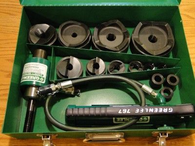   7310SB HYDRAULIC KNOCKOUT PUNCH SET COMPLETE SUPER CONDITION  