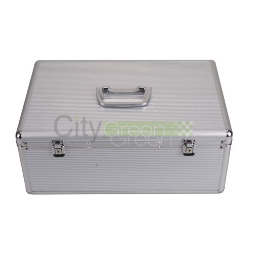 Silver Aluminum 600 Capacity CD DVD R Media Storage Case Holder 