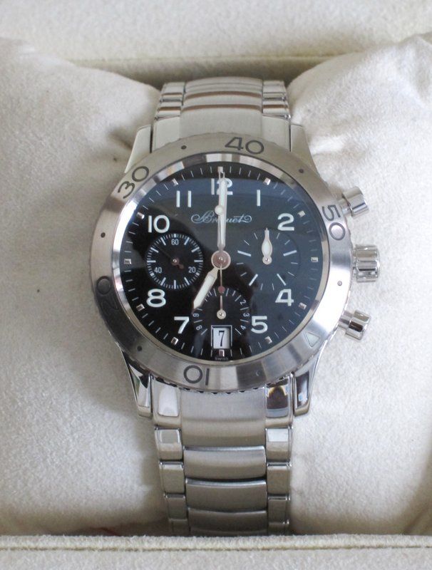 BREGUET TYPE XX TRANSATLANTIQUE 3820 AUTOMATIC CHRONOGRAPH MENS WATCH 