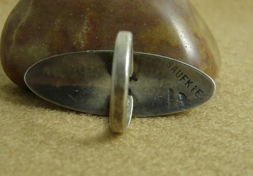 Vintage Hopi LAWRENCE SAUFKIE Big Overlay Ring  