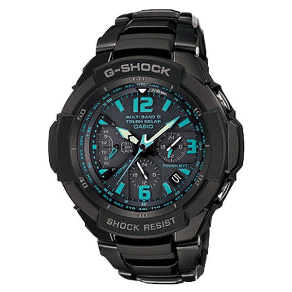   SHOCK GW 3000BD 1AJF Sky Cockpit Aviation Solar Atomic Radio Watch NEW