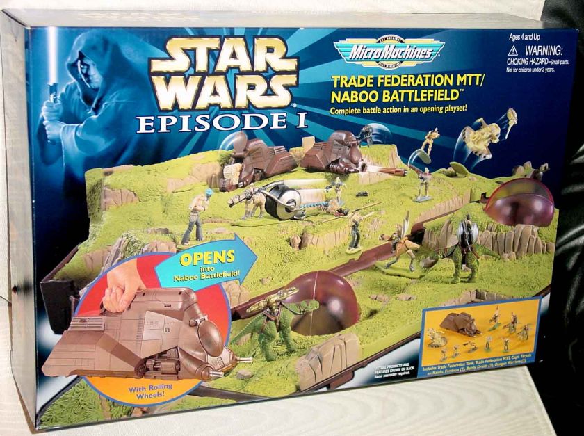 MICRO MACHINES TRADE FEDERATION MTT NABOO BATTLEFIELD  