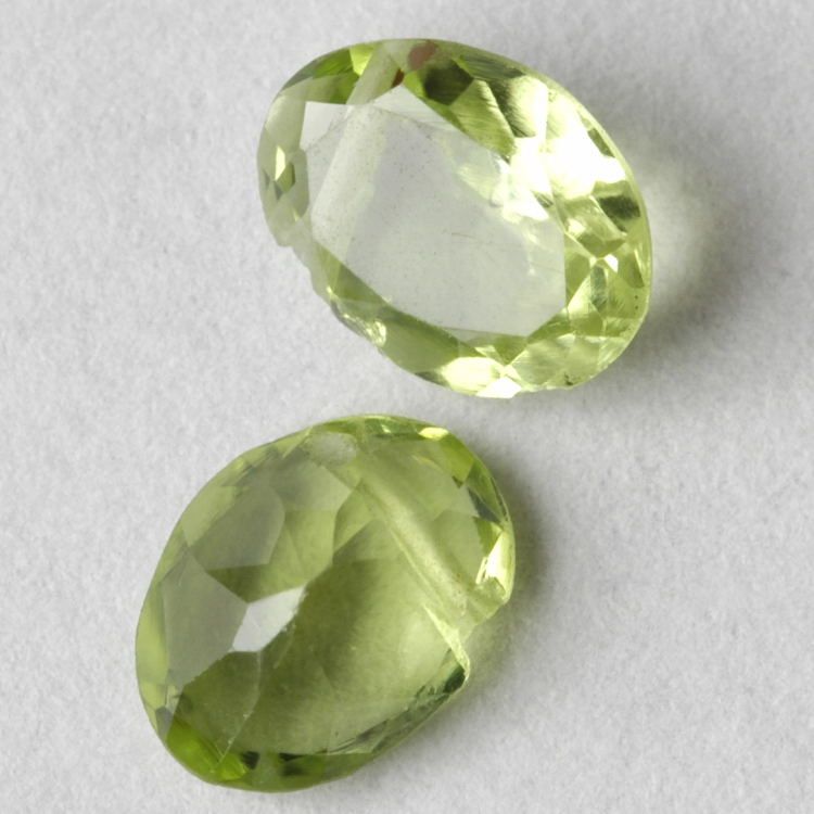 Faceted PERIDOT (N) 6x4mm Oval Beads (B  Grade)  