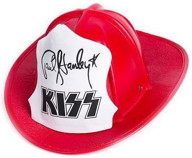 KISS Red Fire Hat Paul Stanley Firehouse Halloween  