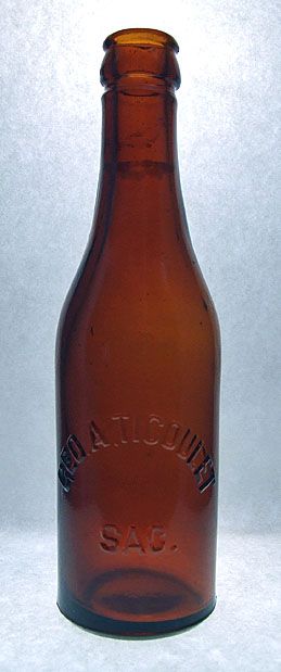 1900s~ GEO.A.TIGOULET Sac., Cal.~ Crown Top Split Beer  