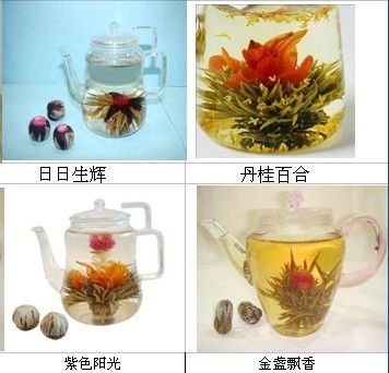 20 Balls Differe shapes Handmade Blooming Flower Tea  