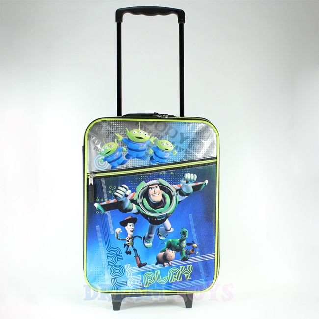   Toys Story Kids Black Luggage Suitcase   Woody Buzz Travel Roller Bag