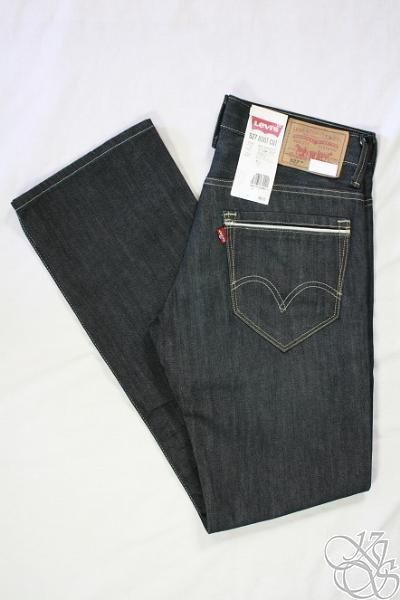 LEVIS JEANS 527 Boot Cut Straight Fit Everglade Denim Mens Pants New 