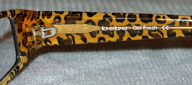 NEW Bebe Get Fresh Tigress Frame Eyeglasses Glasses with Bebe Case 