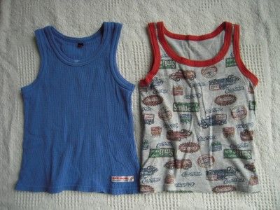 PETIT BATEAU Boys Tank Top Lot 5 6 ans FREE SHIP  