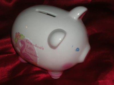 PINK FLAMINGO GRANDMAS LITTLE SWEETHEART PIGGY BANK  