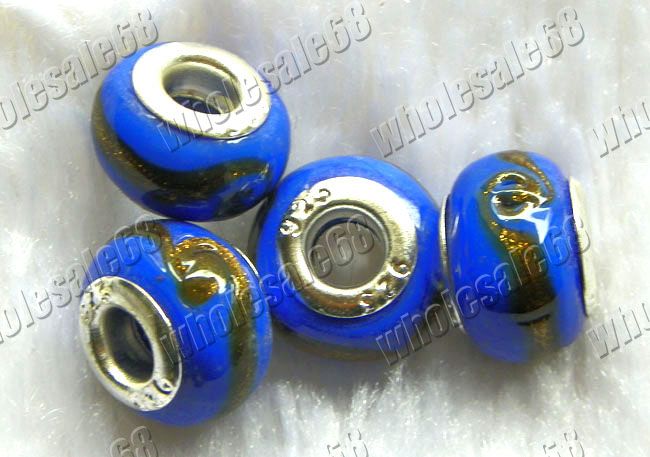 FREE wholesale loose murano Glass European bead fit DIY  