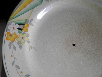 CROWN DEVON HANLEY CHINESE STAFFORDSHIRE CAKE PLATES X4  