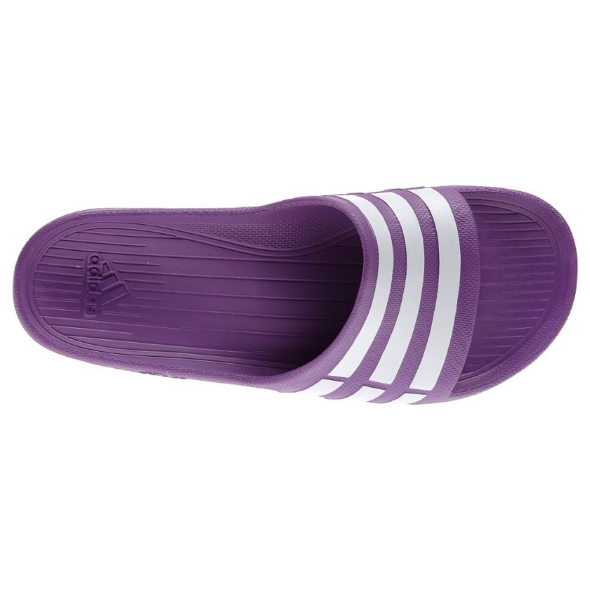 ADIDAS DURAMO SLIDE SIZE 4 13 UNISEX FLIP FLOPS SANDALS PURPLE BNIB 