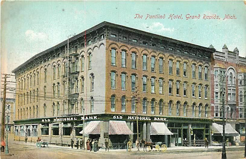 MI GRAND RAPIDS THE PANTLIND HOTEL MAILED 1910 R6069  