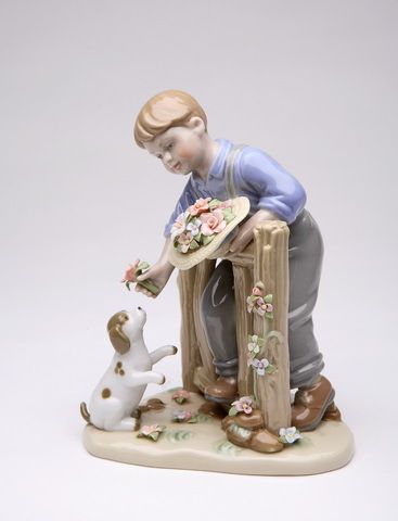 Cosmos Gifts A Boys Best Friend Porcelain Figurine NEW  