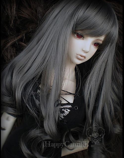 BJD Doll Hair Wig 8 9 Heat Proof SmokeGrey DW101 1/3 SD DZ DOD LUTS 