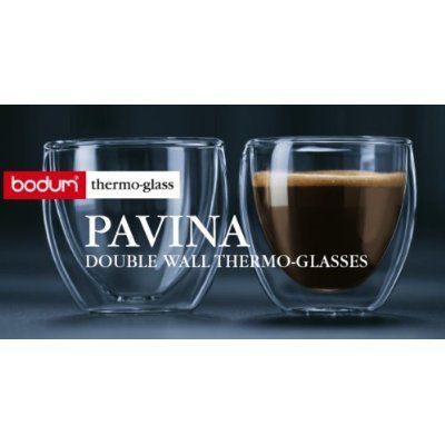 Bodum Pavina 2 Oz Double Wall Espresso Shot Glasses  