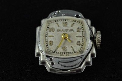 VINTAGE LADIES BULOVA 21J WRISTWATCH CALIBER 6BA CIRCA1963  