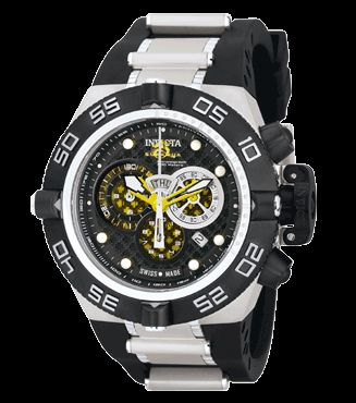 Invicta 6568 Mens Subaqua Noma IV Chronograph Black Dial Yellow 