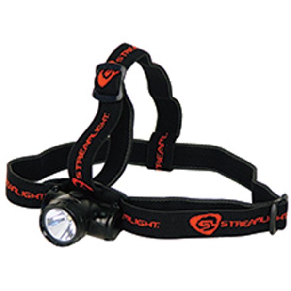 Streamlight 61400 Waterproof Headlamp, White LED, Black Body, Elastic 