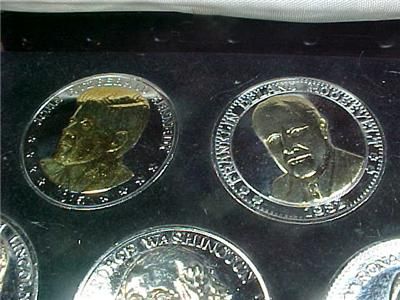   Historic Mint President Coins Reagan FDR Lincoln Washington JFK Bush