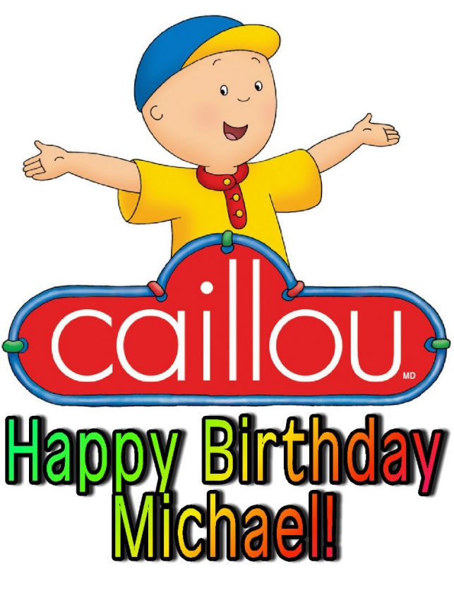 Caillou Edible Cake Toppers   