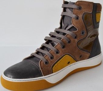   790 TENNIS HAUTE CALFSKIN HIGH TRAINER SNEAKERS SHOES~5 38  