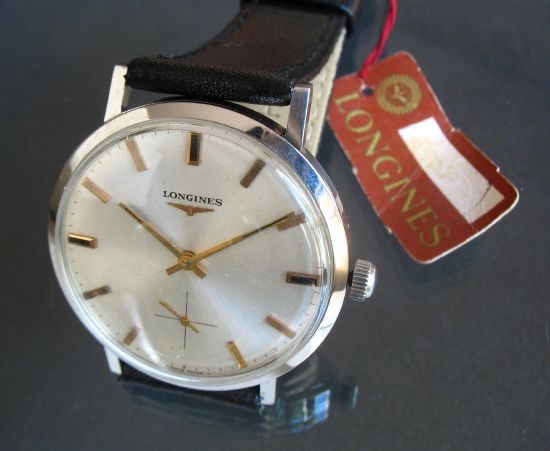 VINTAGE LONGINES MANUAL WIND S STEEL SWISS WATCH FROM 1968  